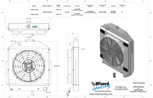 Wizard Cooling Inc - Wizard Cooling - 1942-1952 Ford Trucks with CHEVY V8 Motor Aluminum Radiator (BRUSHLESS Style Fan Options) - 98501-218BL300 - Image 3