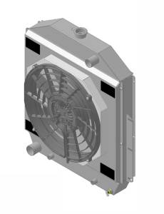 Wizard Cooling Inc - 1942-1952 Ford Trucks Aluminum Radiator With Single Brushless Shroud - 98500-218BL300 - Image 2