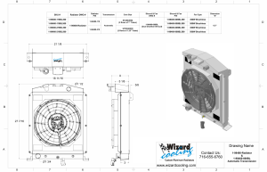 Wizard Cooling Inc - 1938-1939 Ford Trucks (FORD V8) Aluminum Radiator (w/ BRUSHLESS FAN Package) - 98480-218BL300 - Image 2