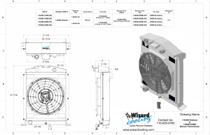 Wizard Cooling Inc - 1938-1939 Ford Trucks (FORD V8) Aluminum Radiator (w/ BRUSHLESS FAN Package) - 98480-208BL300 - Image 2