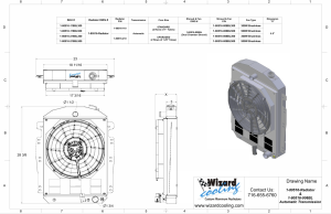 Wizard Cooling Inc - Wizard Cooling - 1937-1939 Chevrolet Trucks Aluminum Radiator (W/ BRUSHLESS Fan Options) - 80516-218BL300 - Image 2