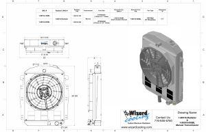 Wizard Cooling Inc - Wizard Cooling - 1937-1939 Chevrolet Trucks Aluminum Radiator (W/ BRUSHLESS Fan Options) - 80516-208BL300 - Image 2