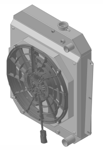 Wizard Cooling Inc - Wizard Cooling - 1947-1954 Chevrolet Trucks Custom (LS Swap) Aluminum Radiator With Brushless Fan Shroud - 80080-218LSBL - Image 2