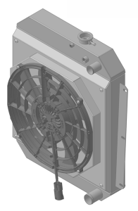 Wizard Cooling Inc - Wizard Cooling - 1947-1954 Chevrolet Trucks Custom Aluminum Radiator With Brushless Fan Shroud - 80080-208LSBL - Image 2