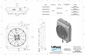 Wizard Cooling Inc - Wizard Cooling - 1947-1954 Chevrolet Trucks Custom Aluminum Radiator With Brushless Fan Shroud - 80080-208LSBL - Image 3