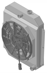 Wizard Cooling Inc - Wizard Cooling - 1947-1954 Chevrolet Trucks Custom Aluminum Radiator With Brushless Fan Shroud - 80080-208BL - Image 2