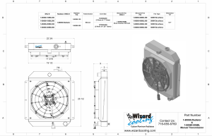 Wizard Cooling Inc - Wizard Cooling - 1947-1954 Chevrolet Trucks Custom Aluminum Radiator With Brushless Fan Shroud - 80080-208BL - Image 3