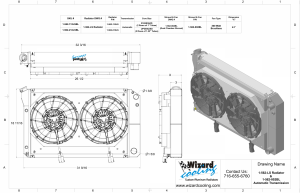 Wizard Cooling Inc - Wizard Cooling - 26.25" Various GM Applications Aluminum Radiator (LS SWAP, BRUSHLESS Fan Options) - 562-212LSBL300 - Image 2