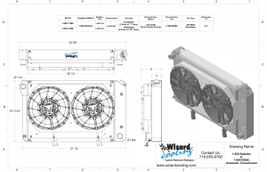Wizard Cooling Inc - Wizard Cooling - 26.25" Various GM Applications Aluminum Radiator (BRUSHLESS Fan Option) - 562-212BL300    AUTOMATIC Tranny, Upgraded Core - Image 3