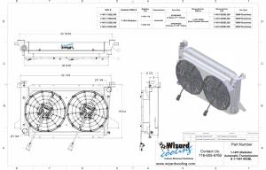 Wizard Cooling Inc - 1985-97 Ford F-Series & Bronco (1.25" Tubes, A/T, BRUSHLESS fan) - Image 2