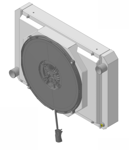 1964-65 Ford Thunderbird Aluminum Radiator (Shroud w/ Brushless Fan) -  1652-208BL300