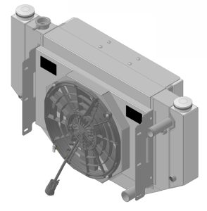 Wizard Cooling Inc - 1956-1957 CHEVROLET Bel-Air (LS SWAP, Cross Flow w/ Brushless Fans) - 1657-208CFCLSBLACINXX3 - Image 7