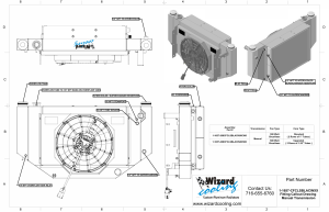 Wizard Cooling Inc - 1956-1957 CHEVROLET Bel-Air (LS SWAP, Cross Flow w/ Brushless Fans) - 1657-208CFCLSBLACINXX3 - Image 9