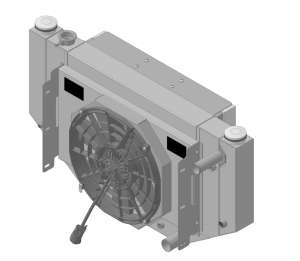 Wizard Cooling Inc - 1956-1957 CHEVROLET Bel-Air (LS SWAP, Cross Flow w/ Brushless Fans) - 1657-218CFCLSBLACINXX3 - Image 7