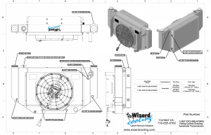 Wizard Cooling Inc - 1956-1957 CHEVROLET Bel-Air (LS SWAP, Cross Flow w/ Brushless Fans) - 1657-218CFCLSBLACINXX3 - Image 9