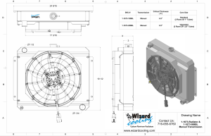 Wizard Cooling Inc - 1962-1967 Chevrolet Nova / Chevy II Radiator & (SHROUD w/ BRUSHLESS FAN) -1-1673-208BL300 - Image 2