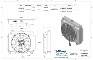 Wizard Cooling Inc - 1962-1967 Chevrolet Nova / Chevy II Radiator AT & (SHROUD w/ BRUSHLESS FAN) - 1673-218BL300 - Image 2