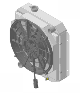 Wizard Cooling Inc - 1963-66 Ford/Mercury Mustang/Falcon/Comet Aluminum Radiator (w/ Brushless fan package) - 251-208BL - Image 3