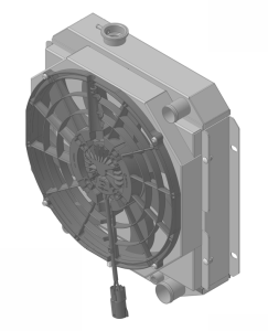Wizard Cooling Inc - 1963-66 Ford/Mercury Mustang/Falcon/Comet (V8) Aluminum Radiator (w/ Brushless fan package) - 259-218BL300 - Image 3