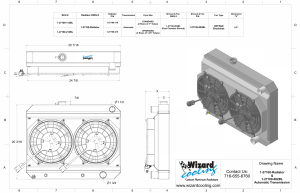 Wizard Cooling Inc - 1964-1965 Pontiac GTO/Lemans/Tempest Aluminum Radiator (15.5" Core, Driver side Radiator Cap, BRUSHLESS Fan Package) - 27100-212BL - Image 4