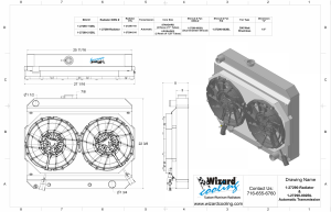 Wizard Cooling Inc - Wizard Cooling - 1966-1967 PONTIAC GTO/Lemans/ Tempest (17.5" Core) - 27290-212BL300 - Image 3