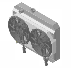 1966-1967 Pontiac GTO/ Lemans/ Tempest (15.5" Core, Driver Side Radiator Cap)- 27310-202BL300