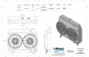 Wizard Cooling Inc - 1959-1960 Chevrolet Bel Air/ Impala (15.5" Core) w/ Brushless Fans - 281-202BL - Image 3