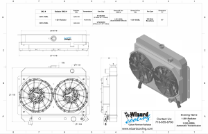 Wizard Cooling Inc - 1959-1960 Chevrolet Bel Air/ Impala (15.5" Core) w/ Brushless Fans - 281-212BL - Image 3