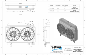 Wizard Cooling Inc - 1959-1960 Chevrolet Bel Air/ Impala LS Swap (15.5" Core) w/ Brushless Fans - 281-202LSBL300 - Image 2