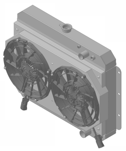 1959-1960 Chevrolet Bel Air/ Impala LS Swap (15.5" Core) AT w/ Brushless Fans - 281-212LSBL300