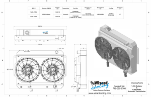 Wizard Cooling Inc - 1964-1965 Chevelle/ Malibu/ Monte Carlo/ El Camino (w/ Brushless Fans) - 282-212BL - Image 3