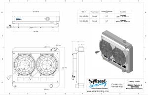 Wizard Cooling Inc - 1963-1966 Chevrolet Trucks Aluminum Radiator (LS Swap) Dual Brushless Fan Shroud - 1-284-202LSBL300 - Image 2