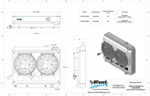 Wizard Cooling Inc - 1963-1966 Chevrolet Trucks Aluminum Radiator (LS Swap) Dual Brushless Fan Shroud - 284-212LSBL300 - Image 2