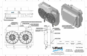 Wizard Cooling Inc - 1964-1967 Bel Air/ Impala/ Chevelle/ Malibu/Monte Carlo/ El Camino SUPERCHARGED LT Motor Swap - 289-202LTBLACINXX300 - Image 3