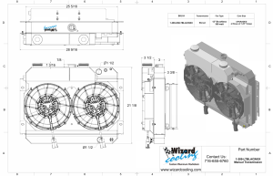 Wizard Cooling Inc - 1964-1967 Bel Air/ Impala/ Chevelle/ Malibu/Monte Carlo/ El Camino SUPERCHARGED LT Motor Swap - 289-202LTBLACINXX300 - Image 2