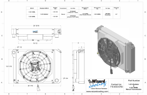 Wizard Cooling Inc - Wizard Cooling - 20.75" Core Various GM Applications Aluminum Radiator (W/ Brushless fan) - 331-208BL300 - Image 3