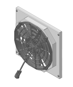 1963-1967 Chevrolet Corvette Small Block (BRUSHLESS Fan & Shroud) - 1-008BL300