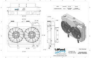 Wizard Cooling Inc - 1964-1967 Bel Air/ Impala/ Chevelle/ Malibu/Monte Carlo/ El Camino SUPERCHARGED LS Motor Swap - 289-202LSBLACINXX300 - Image 2