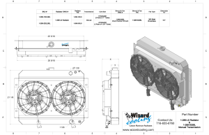 Wizard Cooling Inc - Wizard Cooling - 1964-1967 Bel Air/ Impala/ Chevelle/ Malibu/Monte Carlo/ El Camino (15.5" Core) LS Motor Swap - 289-202LSBL - Image 2