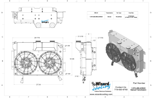 Wizard Cooling Inc - 1967-1969 Chevrolet Camaro/ Z28/ Firebird (LS SWAP SUPERCHARGED) - 370-202LSBLACINXX300 - Image 2