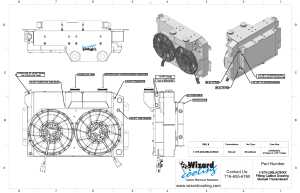 Wizard Cooling Inc - 1967-1969 Chevrolet Camaro/ Z28/ Firebird (LS SWAP SUPERCHARGED) - 370-202LSBLACINXX300 - Image 3