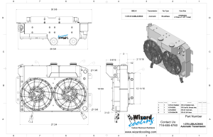 Wizard Cooling Inc - 1967-1969 Chevrolet Camaro/ Z28/ Firebird (LS-SUPERCHARGED Swap) - 370-212LSBLACINXX300 - Image 2
