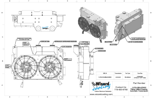 Wizard Cooling Inc - 1967-1969 Chevrolet Camaro/ Z28/ Firebird (LS-SUPERCHARGED Swap) - 370-212LSBLACINXX300 - Image 3