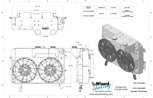 Wizard Cooling Inc - 1967-1969 Chevrolet Camaro/ Z28/ Firebird (LT SWAP Supercharged) - 370-212LTBLACINXX300 - Image 2