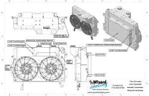 Wizard Cooling Inc - 1967-1969 Chevrolet Camaro/ Z28/ Firebird (LT SWAP Supercharged) - 370-212LTBLACINXX300 - Image 3