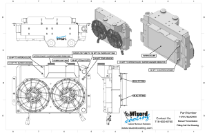 Wizard Cooling Inc - 1967-1969 Chevrolet Camaro/ Z28/ Firebird (LT SWAP SUPERCHARGED) - 370-202LTBLACINXX300 - Image 3