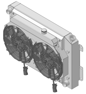 Wizard Cooling - 1967-1969 Chevrolet Camaro/ Z28/ Firebird (BB & SB W/ Brushless Fans & Shroud) Aluminum Radiator - 370-212BLXR