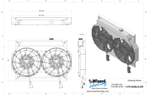 Wizard Cooling Inc - 1967-1969 Camaro/ Z28/ Firebird (SHROUD w/ BRUSHLESS FANS & EXPANSION TANK / LEFT CONNECTION) - 370-002BLXL300 (for LS Radiators) - Image 2