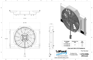 Wizard Cooling Inc - 1967-1970 Ford Mustang - (SHROUD w/ BRUSHLESS FAN) - 379-008BL500- 3.5" Thick - Image 2