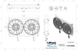 Wizard Cooling Inc - 1967-1970 Ford Mustang - (SHROUD w/ BRUSHLESS FANS) - 379-002BL300- 3.5" Thick - Image 2